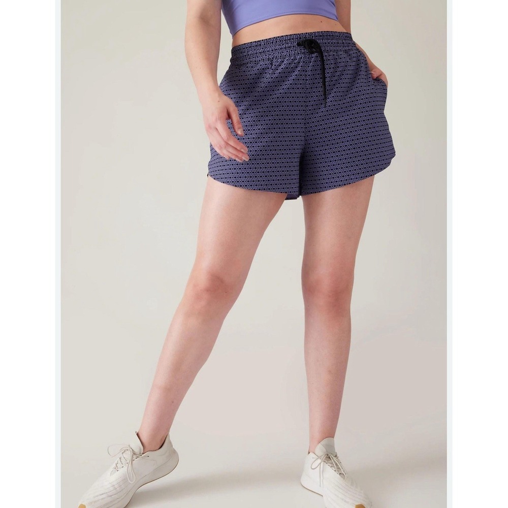 Athleta Blue Crossroads Women's Blue Patterned Shorts‎ | Size XS | NWT